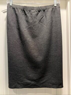 Ada Faye Modest Women's Charcoal Stretch Pencil Skirt NWOT